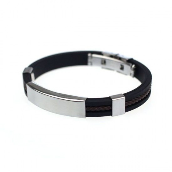 Mens Casual Street Style Stainless Steel Bracelet Mens Casual Street Style Stainless Steel Bracelet